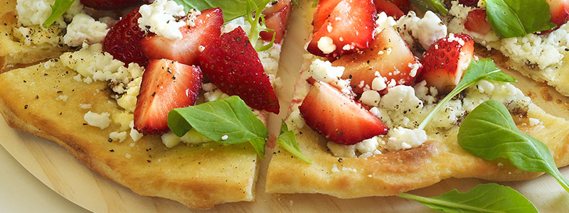 Strawberry Month Favorite Recipes | Strawberry Goat Cheese Pizza