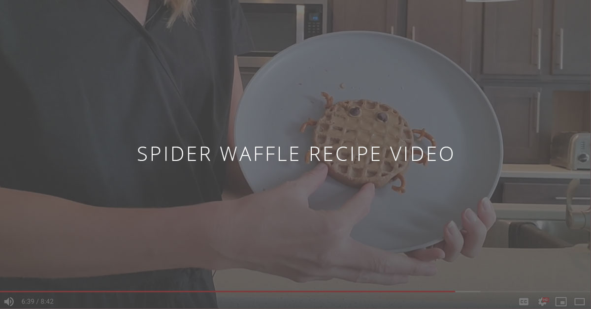 Healthy Kid-Friendly Lunches: Spider Waffles